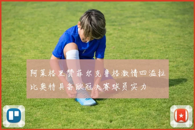 阿莱格里赞菲尔克鲁格激情四溢拉比奥特具备欧冠决赛球员实力